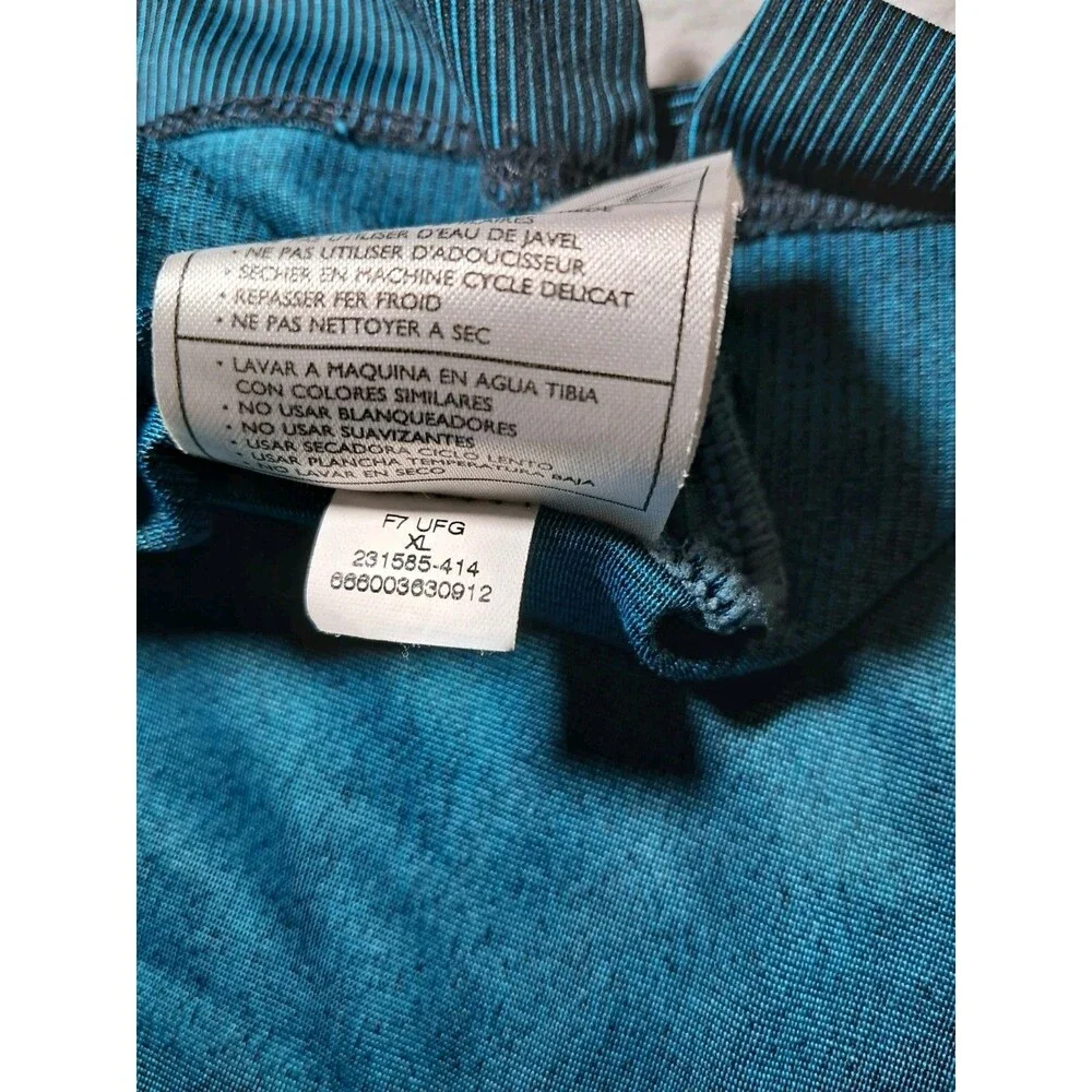 Nike Golf 1/4 Zip Polo Shirt Navy Teal Mens XL Nike Fit Dry Sports 231585-414